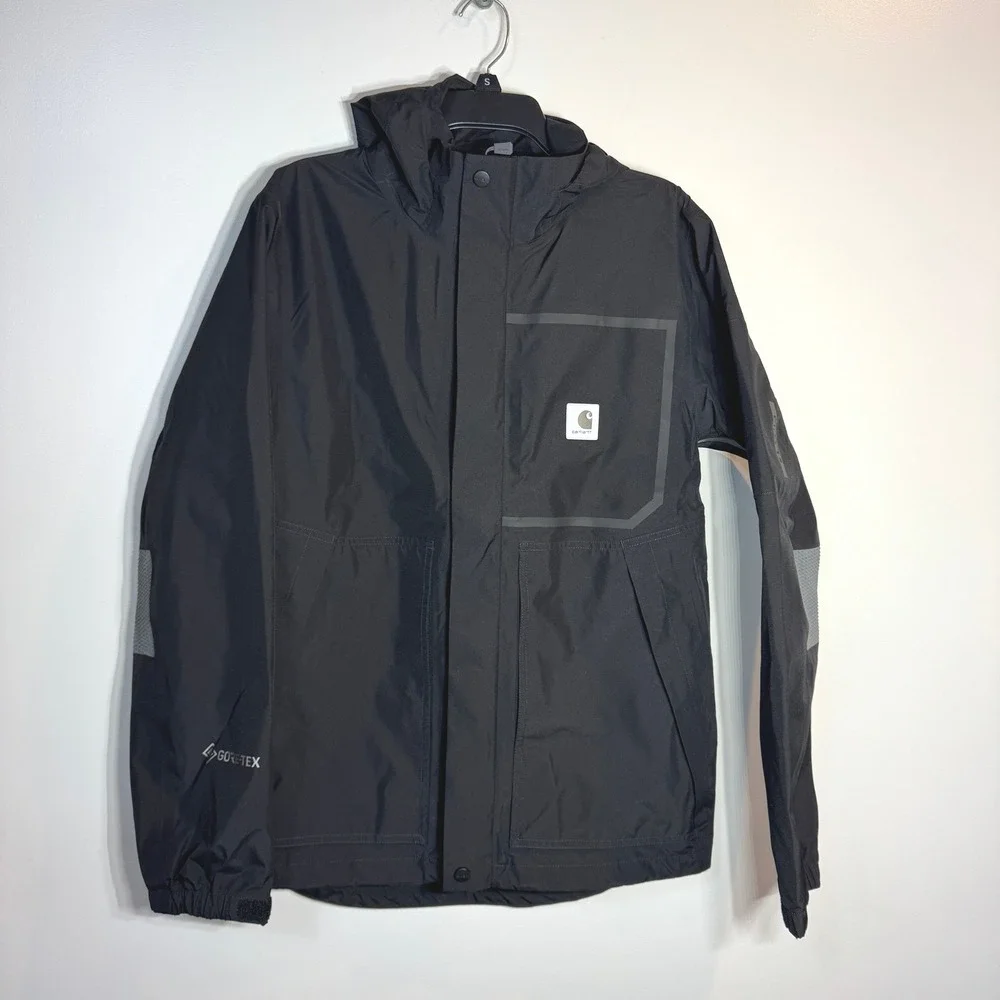 Carhartt LWD Gore-Tex‎ Jacket Mens Small Hooded Waterproof Outdoor Hiking